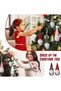Christmas Ornaments Hanging Gnome Christmas Decorations, Christmas Decor Lovely Faceless Doll Plush Gnomes Santa Doll Xmas Dolls for Christmas Tree Decorations (grey) - 5