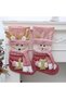 Pink Christmas Stockings 3 Packs 16 Inch Xmas Stocking Sparkling Sequined Cuff with Santa/Snowman/Reindeer Dolls for Kids Family Fireplace Holiday Christmas Party Decorations - 3