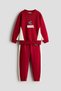 2 Parçalı Baskılı Sweatshirt Set