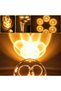 3D Led Lighted 360 °   Glass Globe with Rotating Bride and Groom Figures and Wooden Stand - Night Light - 2
