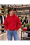 Men's Basic Hooded Sweatshirt - Draped Comfortable Fit Sweatshirt with Kangaroo Pocket