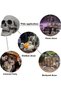 Festival Decoration Skull Skeleton Skull Head Realistic Looking Fake Skull Decor for Home Table Party Bar Decor Props Plastic - 4