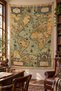 Ornate Framed Classic World Map Vintage Atlas Digital Printed Stain Resistant Washable Fabric Wall Covering Wall Tapestry Decorative Tapestry - 3