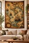 Atlantic Ocean Map Compass Sailboat Vintage Digital Printed Stain Resistant Washable Fabric Wall Covering Wall Tapestry Decorative Tapestry - 2