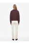 Regular Fit Hair Braid Textured Long Sleeve Half Zip Knitwear Sweater - 4