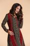 Print Long Sleeve Asymmetrical Cut Winter Women's Dress - 3