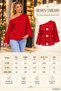 Modern Asymmetry - Women's One-Shoulder Open Draped Wide-Sleeve Modal Blouse - 6