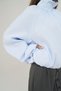 Positano Drawstring Detail Blue Bomber Jacket - 7