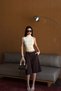 Sarı Basic Crop Top ATE5136 - 2