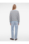 Long Sleeve Crew Neck Striped Sweater - 3