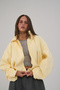Positano Drawstring Detail Yellow Bomber Jacket - 2