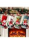 4 Pack Christmas Stockings Xmas Stockings Gift Bags 3D Cute Snowman Reindeer Bear Xmas Character Stockings Large Size Xmas Stockings Decorations for Family Holiday Party Decoration