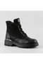 2353524 Black Genuine Leather Boots - 2
