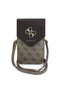 Licensed Women's Bag with V Cover Design, 4g Patterned, Large Logo, Card Holder, Strap, Brown