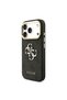 iPhone 18 Pro Compatible Case Licensed 4g Large Metal Logo and Thick Strap 2in1 Set Black - 2