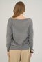 Sisu Boat Neck t Sleeve Gray Knitwear Sweater - 5