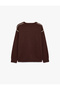 Comfortable Fit Long Sleeve Ribbed Patterned Crew Neck Knitwear Sweater - 6