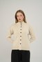 Verbena Buttoned Beige Knitwear Cardigan - 2