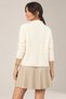 Women's Large Gold Buttoned Plush Textured Soft Cardigan - 4
