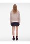 Long Sleeve Crew Neck Striped Sweater - 3