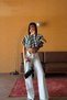 Siyah Bahu Crop Bluz - 3