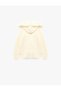 Faux Fur Collared Zippered Hooded Knitwear Cardigan - 3