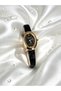 Leather Cord Minimal Case Women's Wristwatch Ferrucci̇-(Black Color) Leather Cord Minimal Case Women's Wristwatch - 2