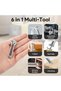 Compact Titanium Multi-tool, Mini Multitool Wrench, Bottle Opener, Nail Puller, Caliper - 6
