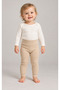 Girl Boy Baby Child Ribbed Leggings Trousers Powder Blue - 3