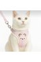 Pet Teddy Bear Patterned Plaid Chest Harness - Set Leash