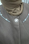 Women's Clothing Plus Size Full Length Cashmere Coat with Stone Collar and Hidden Buttons - 3
