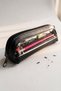 Ziyo Model Transparent Triangular Pen Holder - Pencil Case Pen Holder 19cm X 6cm X 6cm - 2