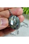 Labrodit Natural Stone Necklace - 11 - Stone of Change and Transformation - Steel Chain - Only Hand Made - 8