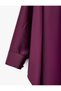 Oversize Satin Poncho Cape Blouse with Stones, Asymmetrical Cut, Batwing Sleeves - 7