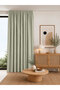 Ada Fon Light Gray Color Soft Textured Decorative Background Curtain