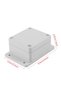صندوق توصيل IP65 مقاوم للماء من ABS مقاوم للاشتعال 89x59x35 مم - 2