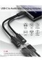 محول USB C 2 في 1 لسماعات الرأس والشحن لأجهزة أندرويد مع دونجل Aux - 2
