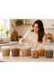 6 Pack Clear Plastic Bucket with Lid 610cc Airtight Food Storage Containers, Reusable Ice Cream Tubs, Food Grade Plastic Pails, Freezer & Microwave Safe Kitchen Storage for Food, Drinks & Takeaway - 2