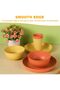 Wheat Straw Plates Set,Unbreakable Dinner Plates,Premium Reusable Hard Plastic Plates,Stackable Plat - 6