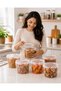 6 Pack Clear Plastic Bucket with Lid 750cc Airtight Food Storage Containers, Reusable Ice Cream Tubs, Food Grade Plastic Pails, Freezer & Microwave Safe Kitchen Storage for Food, Drinks & Takeaway - 2