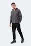 Kishan I Men's Hooded Dark Gray Sweatshirt - 8
