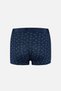 Navy Blue-Blue 3-Piece Patterned Micro Modal Boxer - 3