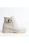 Zrjb04 Premium Zippered Elastic Orthopedic Women's Boots - Suede Cream - 2