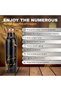Copper Water Bottle 1 Litre, 99% Pure Copper Bottle with Leakproof Screw Cap, Handmade Marbled Design, Reusable Water Bottle for Home, Office & Travel - 5