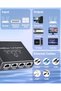 مقسم إيثرنت 1 إلى 4 - مقسم شبكة مع كابل طاقة USB، محول تقسيم إنترنت RJ45 100 - 4