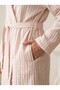 Bathrobe 100% Cotton Women's Bathrobe Premium Men's Bathrobe Dressing Gown Dowry Bathrobe - 3
