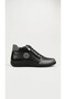 26K-182-8013 Genuine Leather Orthopedic Boots with Zipper and Rubber Laces for Women