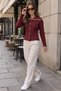 Basic Knitwear Cardigan with Lace Details - 3