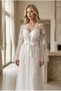 Luxury Lace Bridal Robe and Satin Nightgown Set 2-Piece Honeymoon Set