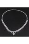 Leaf Design Studded Zircon Set - 2